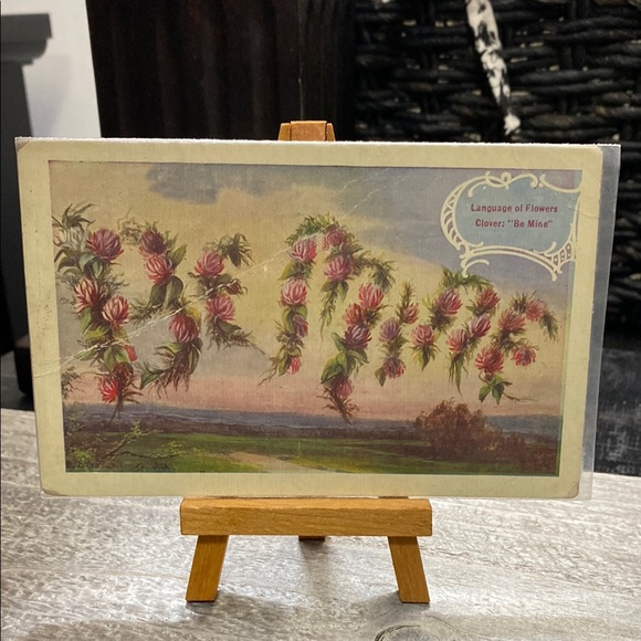 Other - Antique “Be Mine” Floral Postcard Art!